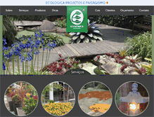 Tablet Screenshot of ecologicapaisagismo.com.br